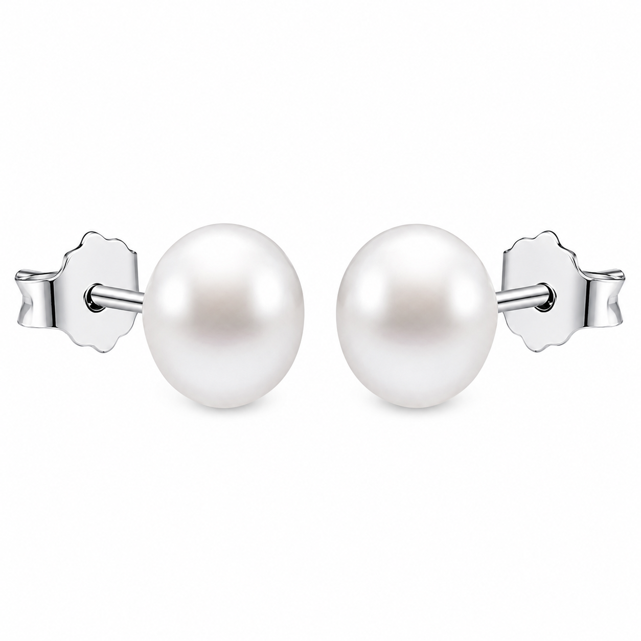 925 sterling silver white pearl stud earrings for girls in ireland