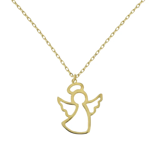 9ct Angel with Halo Necklet