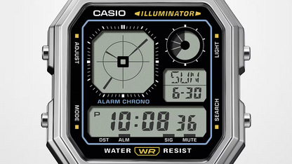 CASIO VINTAGE A130WE-1A Silver Digital Watch