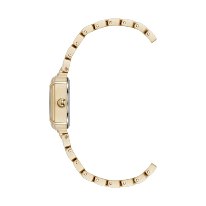 Anne Klein Modern Easy To Read Dial Gold Bracelet & Watch Gift Set