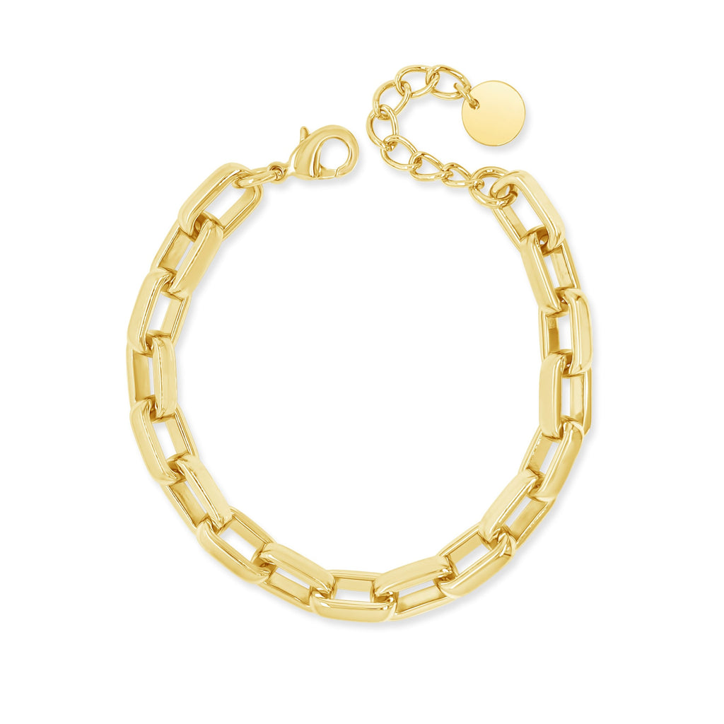 gold Paperclip Chain Bracelet