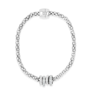 silver bracelet on magnet clasp - eva victoria ireland