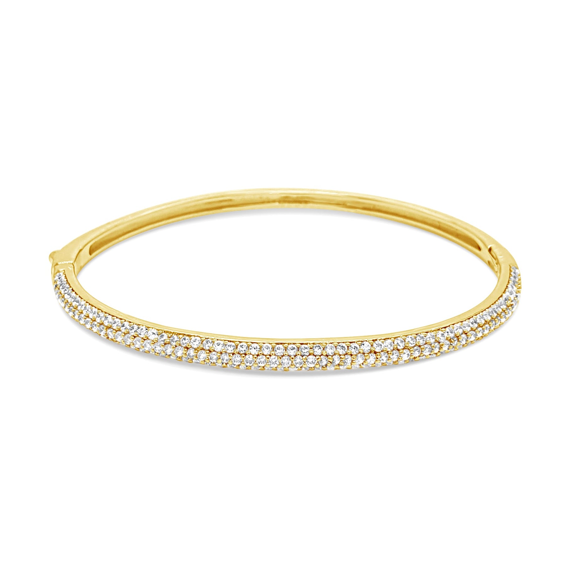 gold sparkling bangle by absolute jewellery ireland