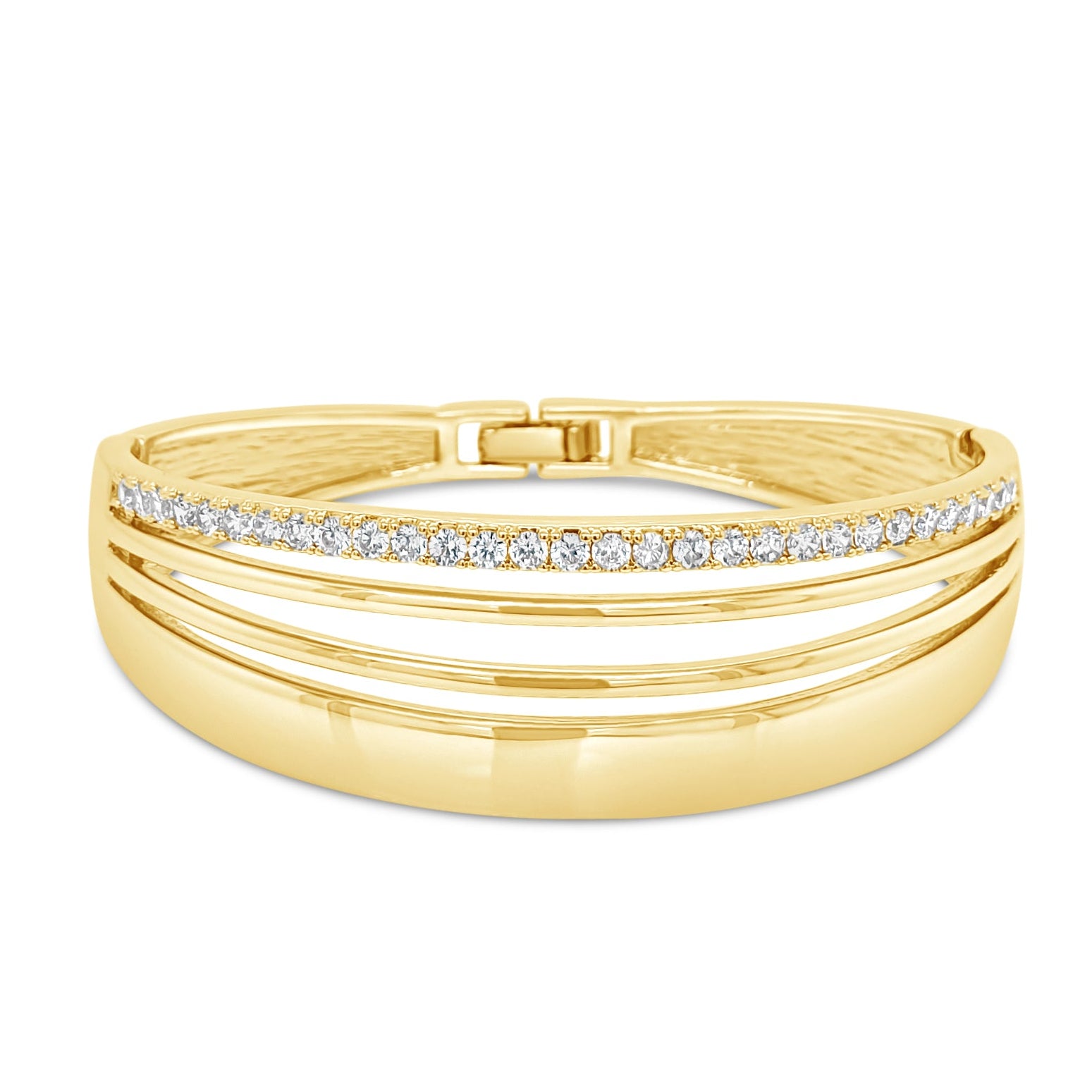 Absolute Jewellery in Ireland Golden Glow Layered Bangle