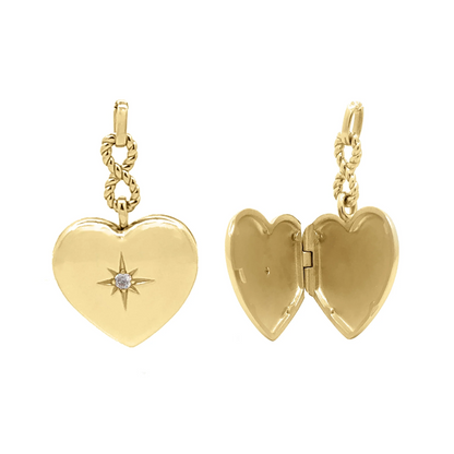 Burren Jewellery 18k Gold Plated Sacred Heart Locket
