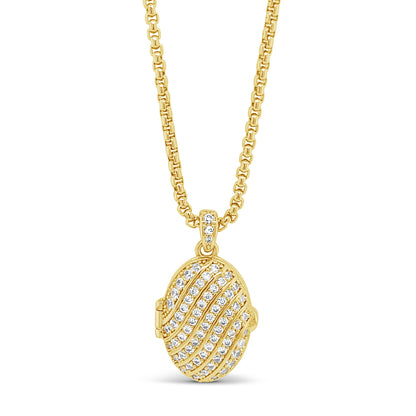 Seala Gold Oval Photo Locket eva victoria ireland