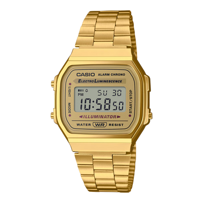 Casio Vintage A168WG-9 Gold Digital Watch