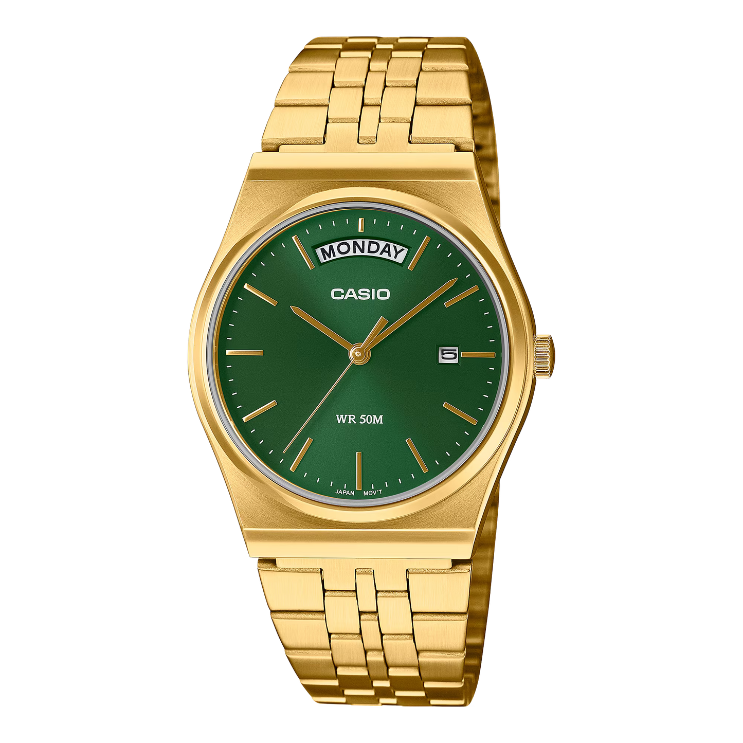 Casio Vintage MTP-B146G-3AVEF Gold Green Dial Watch in ireland