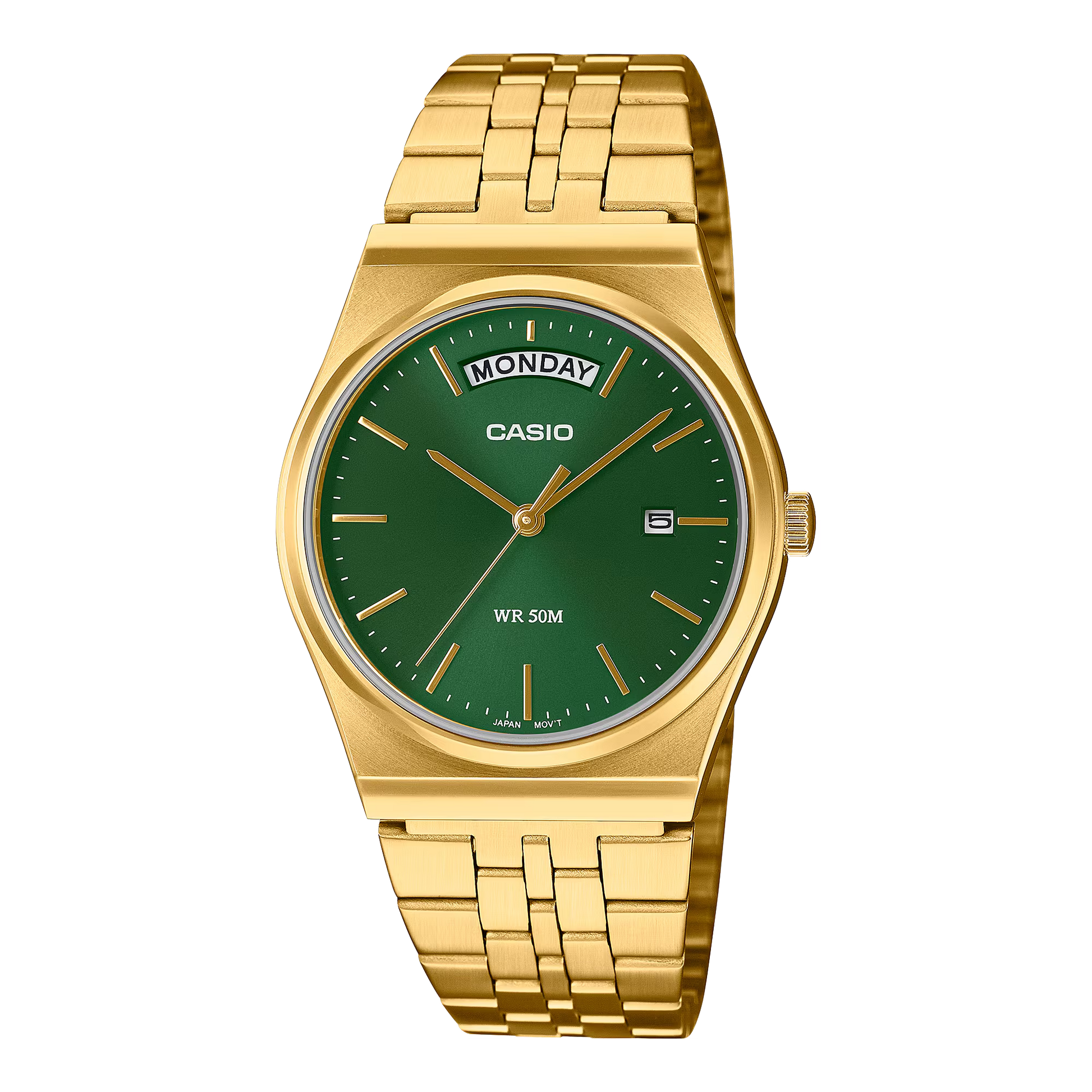 Casio Vintage MTP-B146G-3AVEF Gold Green Dial Watch in ireland