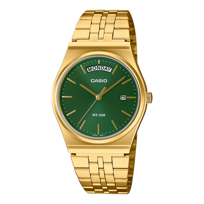 Casio Vintage MTP-B146G-3AVEF Gold Green Dial Watch in ireland