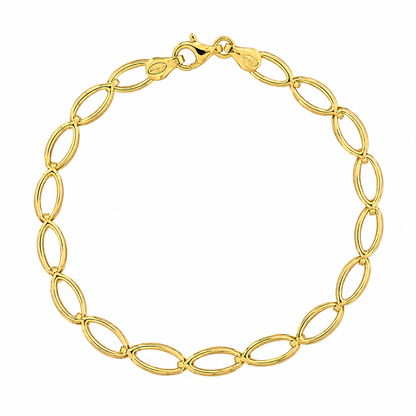 Eva Victoria Modern Oval Chain Links Bracelet