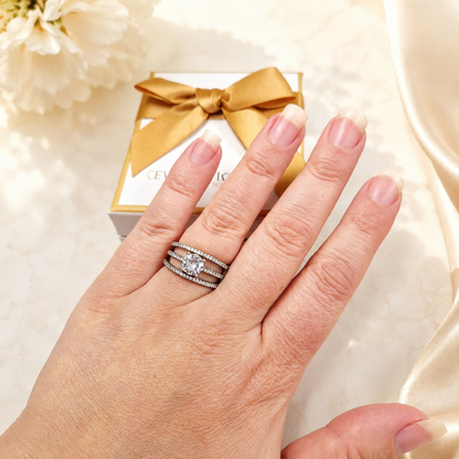 Sterling Silver Triple Band Ring