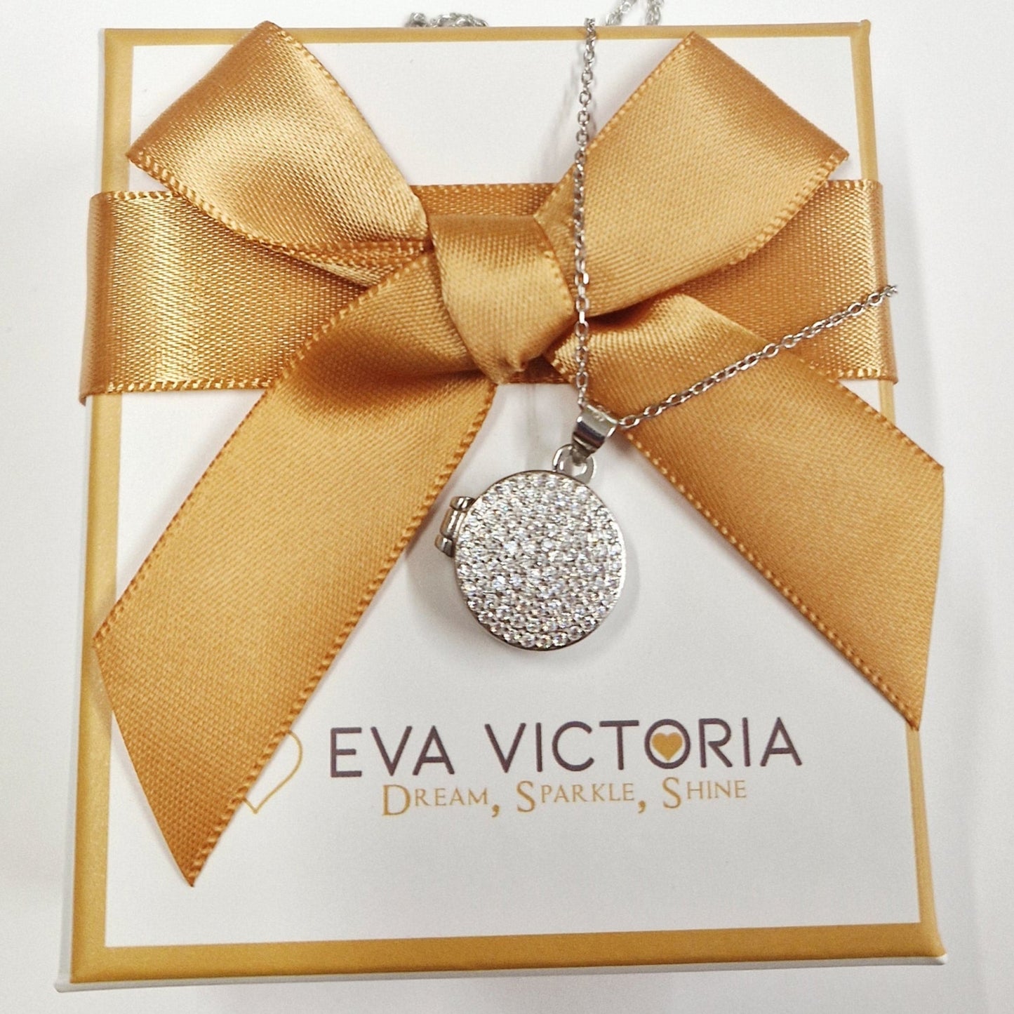 Customisable Silver Locket with Photo Printing and Engraving Option