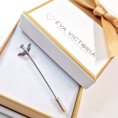 Confirmation Sterling Silver Tie Pin with Dove