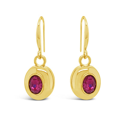 fuchsia gold drop earrings for women ireland