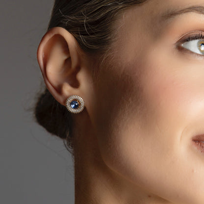 Absolute Jewellery Crystal Halo Stud Earrings