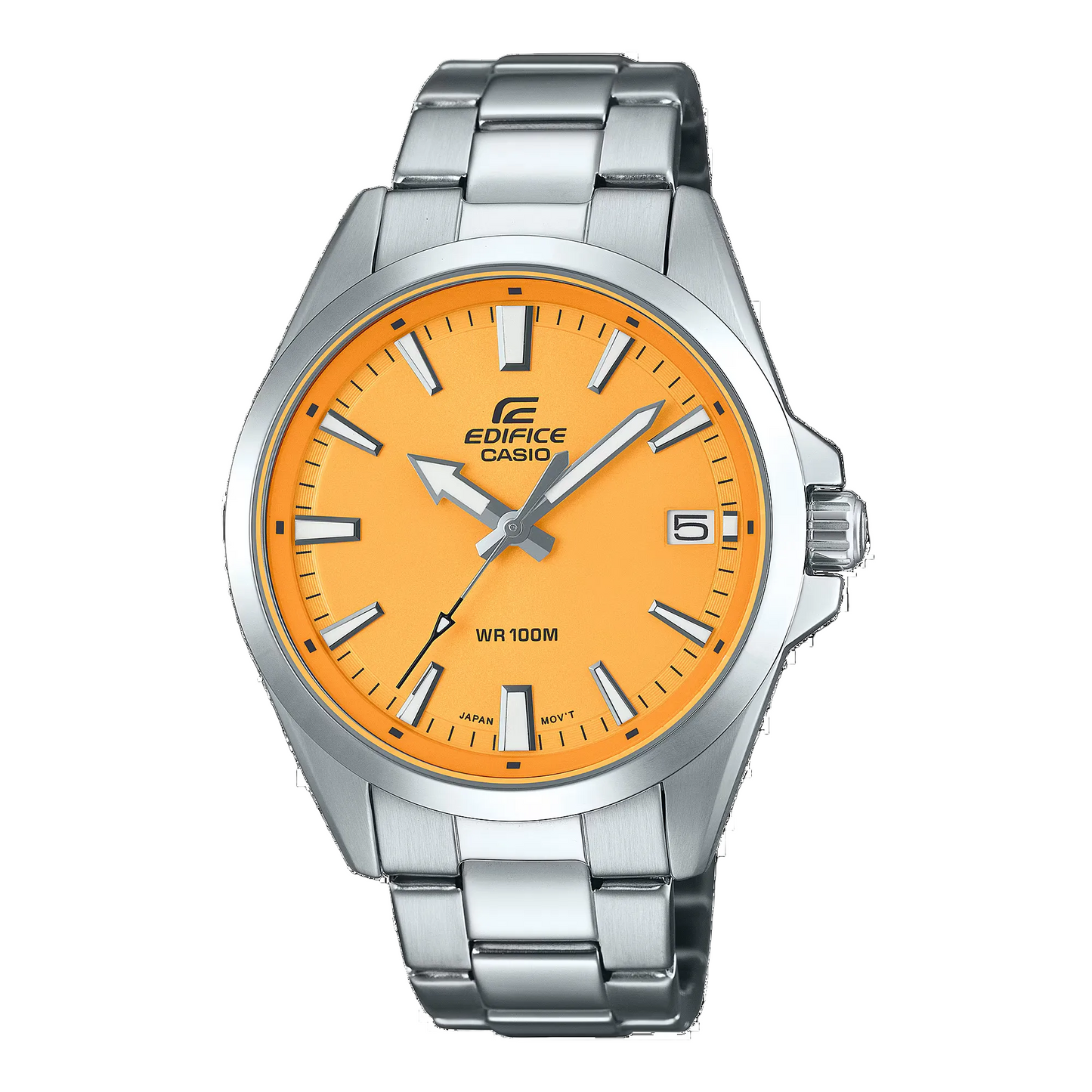 Casio Edifice EFV-100D-9AV Stainless Steel Analogue Watch - Yellow Dial