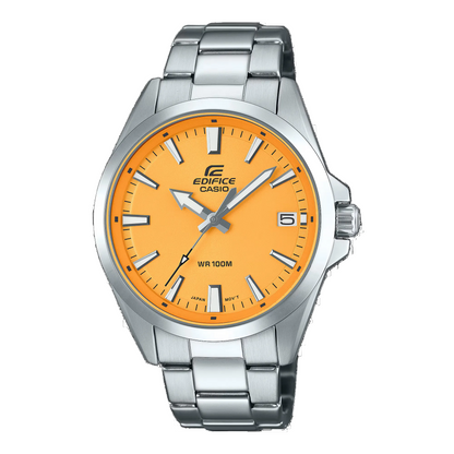 Casio Edifice EFV-100D-9AV Stainless Steel Analogue Watch - Yellow Dial
