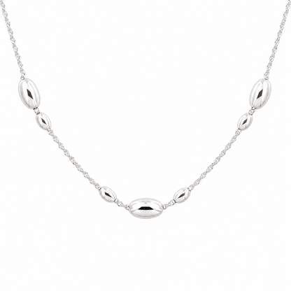 Eva Victoria Everyday Elegance Oval Beads Necklace