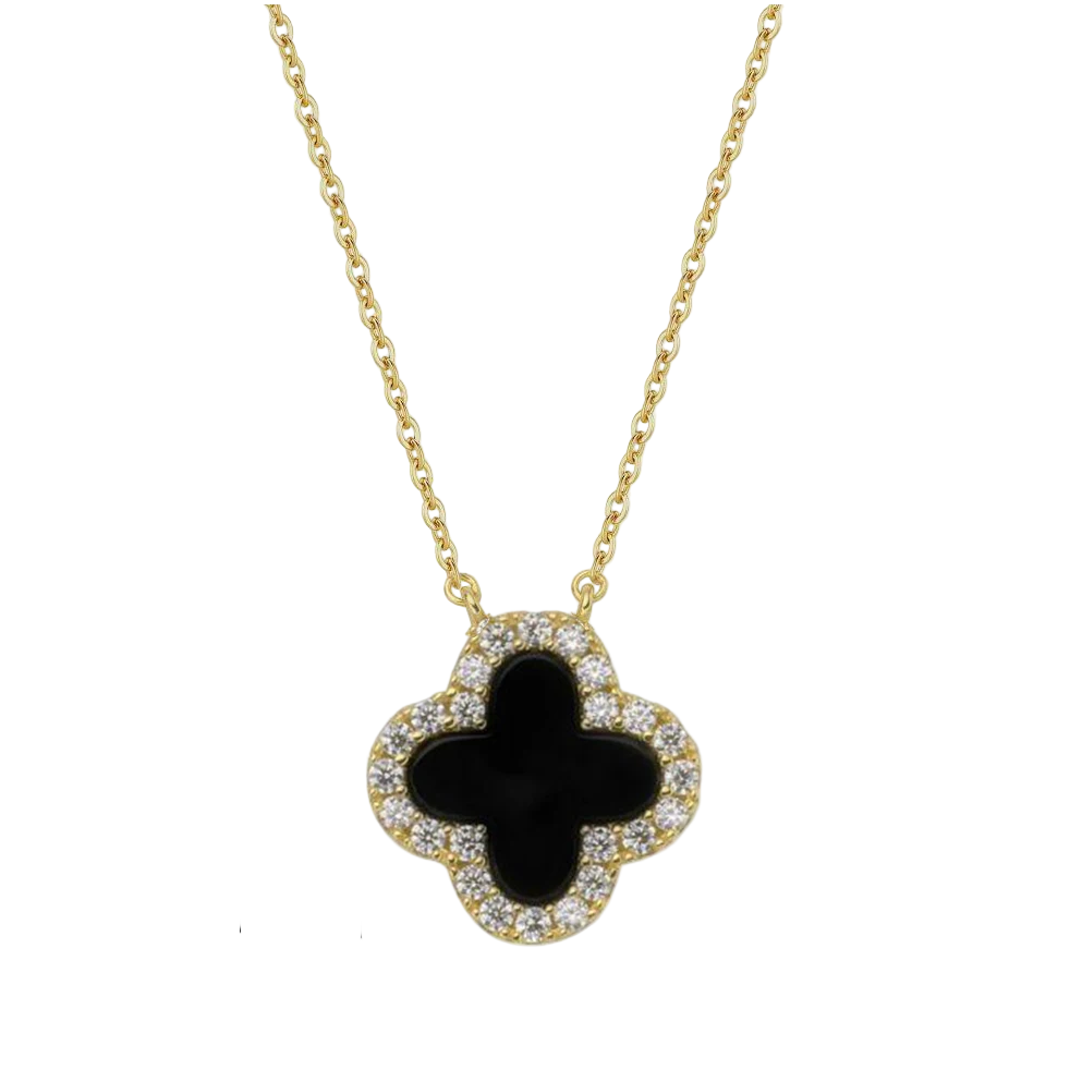 Fashion jewellery Ireland - Eva Victoria clover pendant necklace