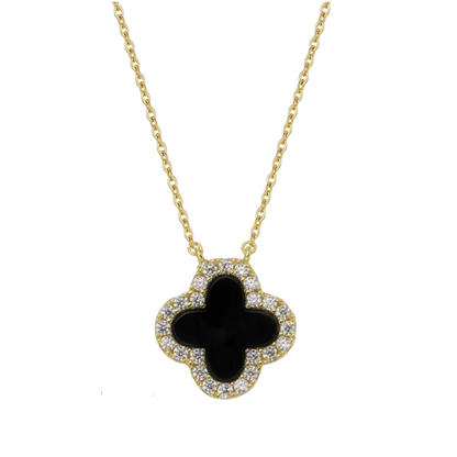 Fashion jewellery Ireland - Eva Victoria clover pendant necklace