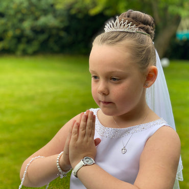 Communion White Watch Mother of Pearl Face & Interchangeable Strap