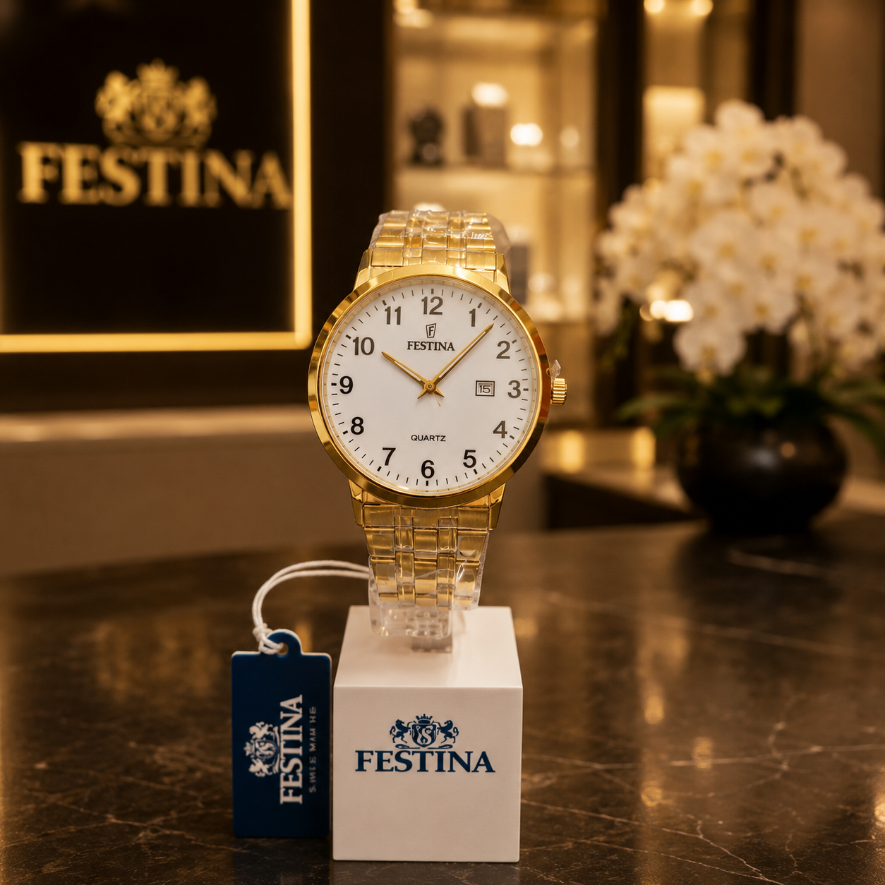 Festina F20513/1 Gold Stainless Steel Men's Watch in ireland
