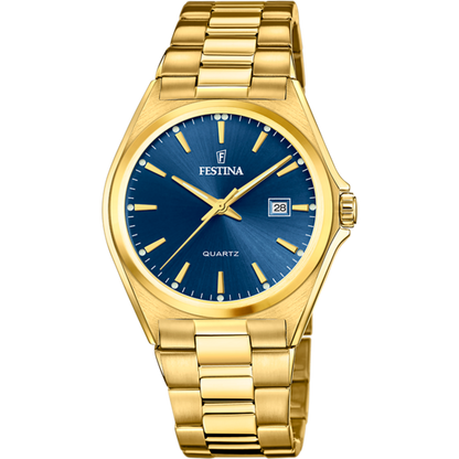 Festina F20555/4 Gold Men's Watch with Blue Dial in ireland