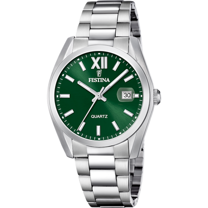Festina F20707/8 Green Dial Stainless Steel Men's Watch in ireland