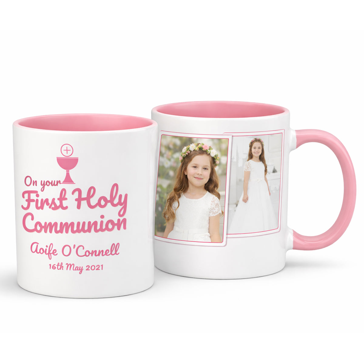 Personalised First Holy Communion Mug Ireland – Custom Photo Gift for Boy or Girl