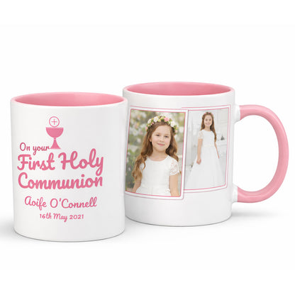 Personalised First Holy Communion Mug Ireland – Custom Photo Gift for Boy or Girl