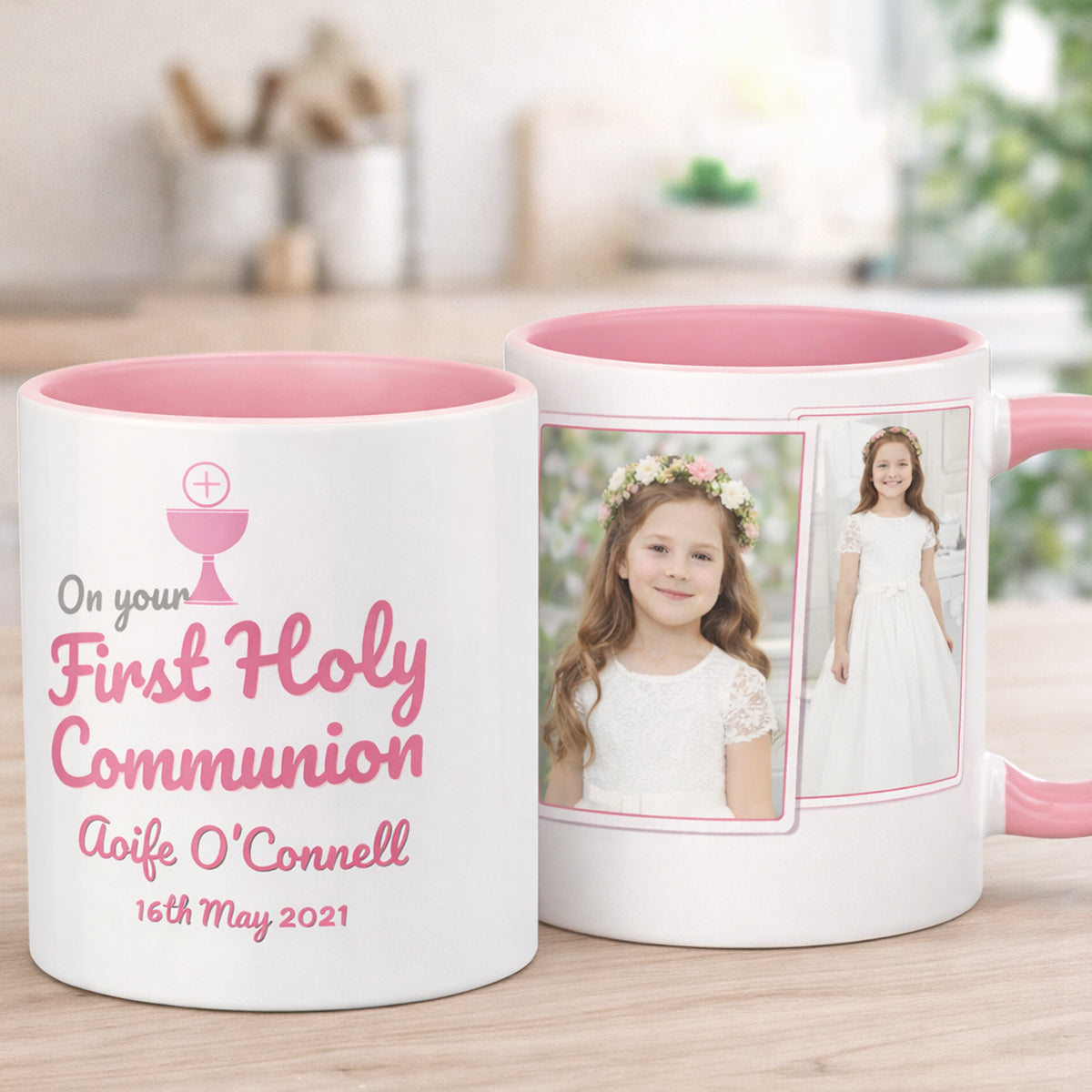 Personalised First Holy Communion Mug Ireland – Custom Photo Gift for Boy or Girl