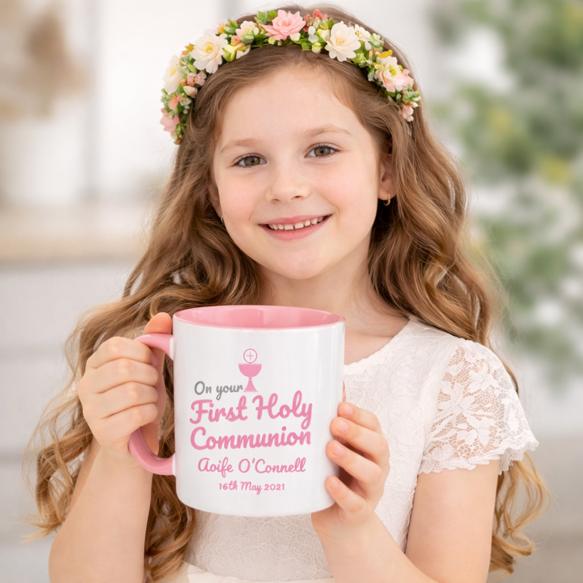 Personalised First Holy Communion Mug Ireland – Custom Photo Gift for Boy or Girl