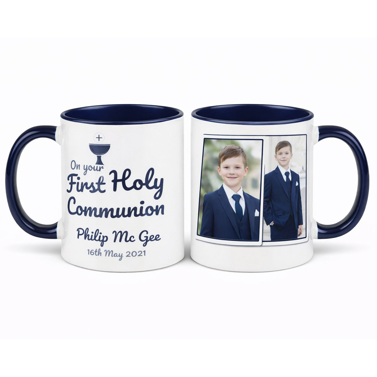 Personalised First Holy Communion Mug Ireland – Custom Photo Gift for Boy or Girl