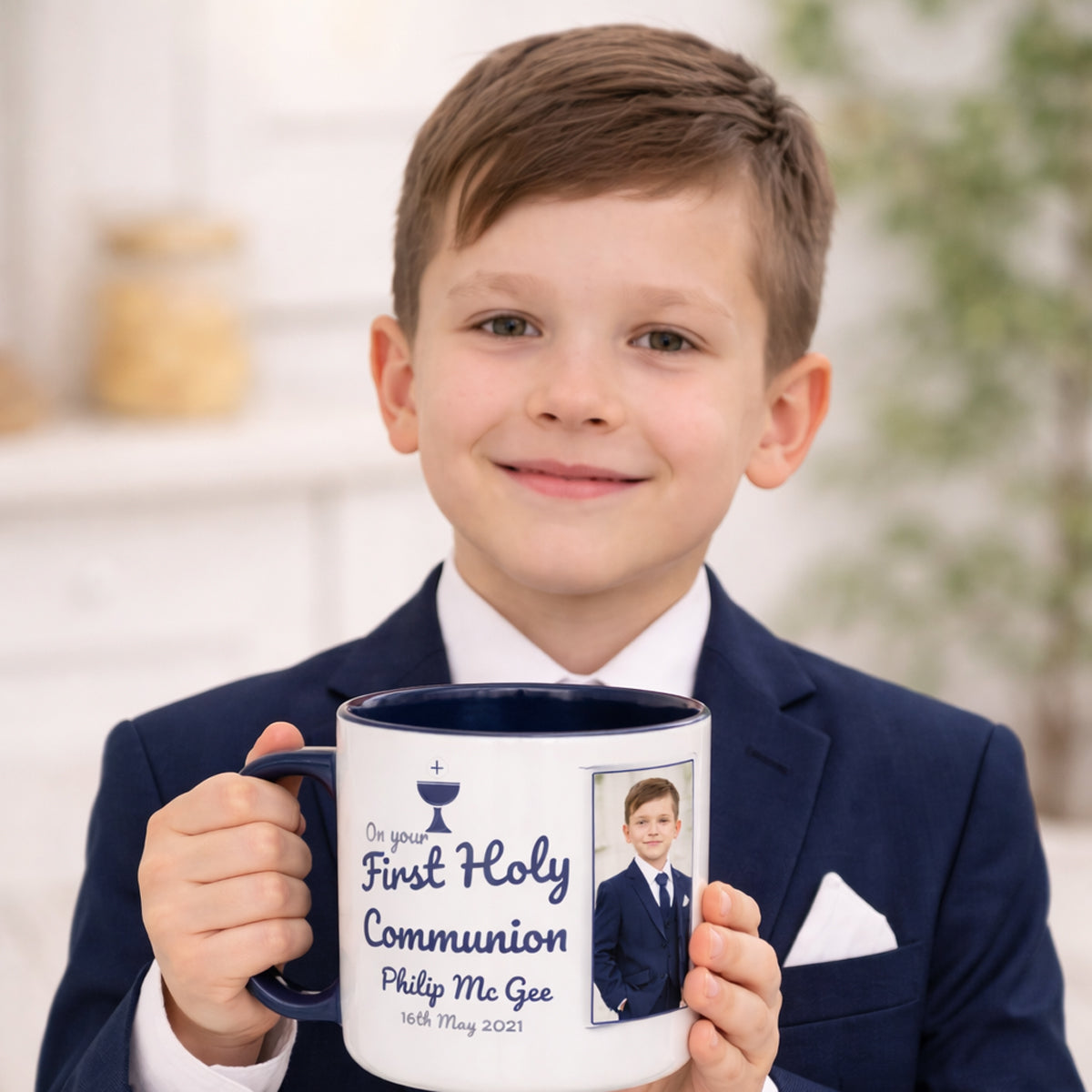 Personalised First Holy Communion Mug Ireland – Custom Photo Gift for Boy or Girl