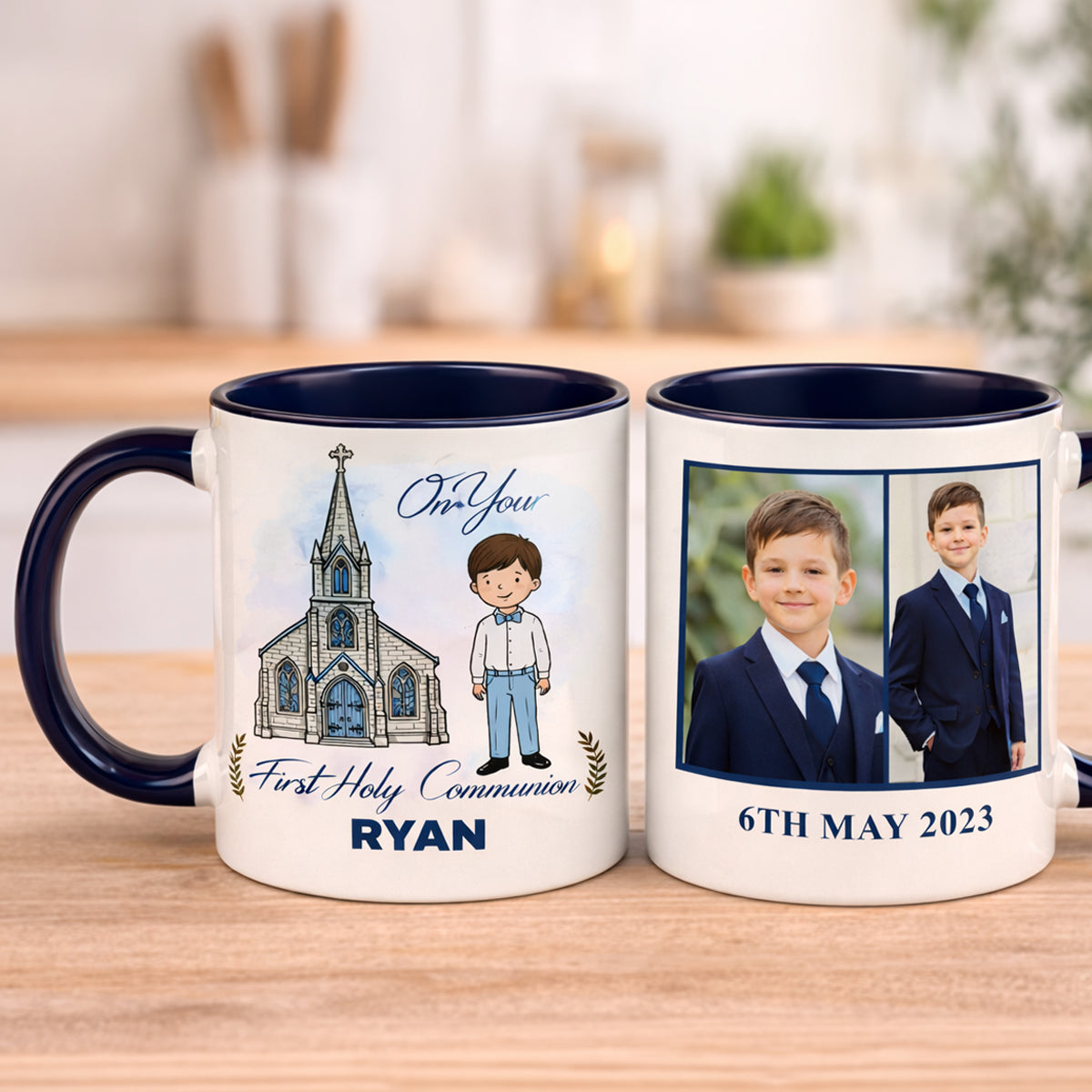Custom Communion Photo Mug Ireland – Personalised Name & Date Keepsake Gift