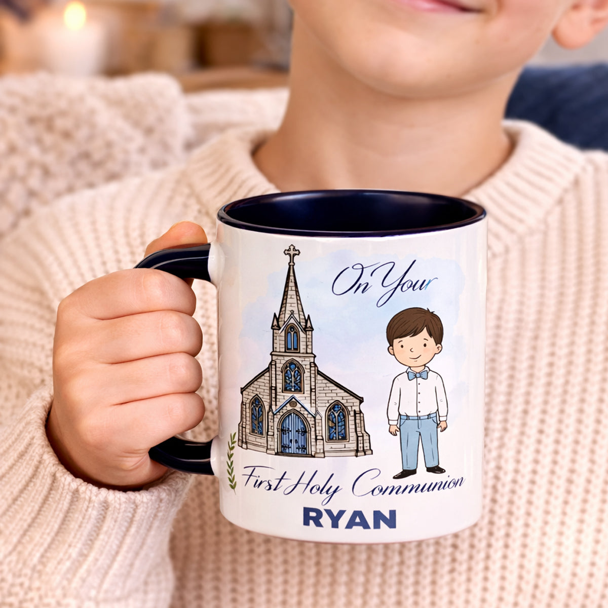 Custom Communion Photo Mug Ireland – Personalised Name & Date Keepsake Gift