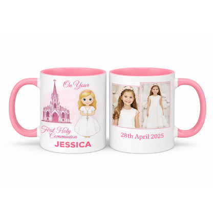 Custom Communion Photo Mug Ireland – Personalised Name & Date Keepsake Gift