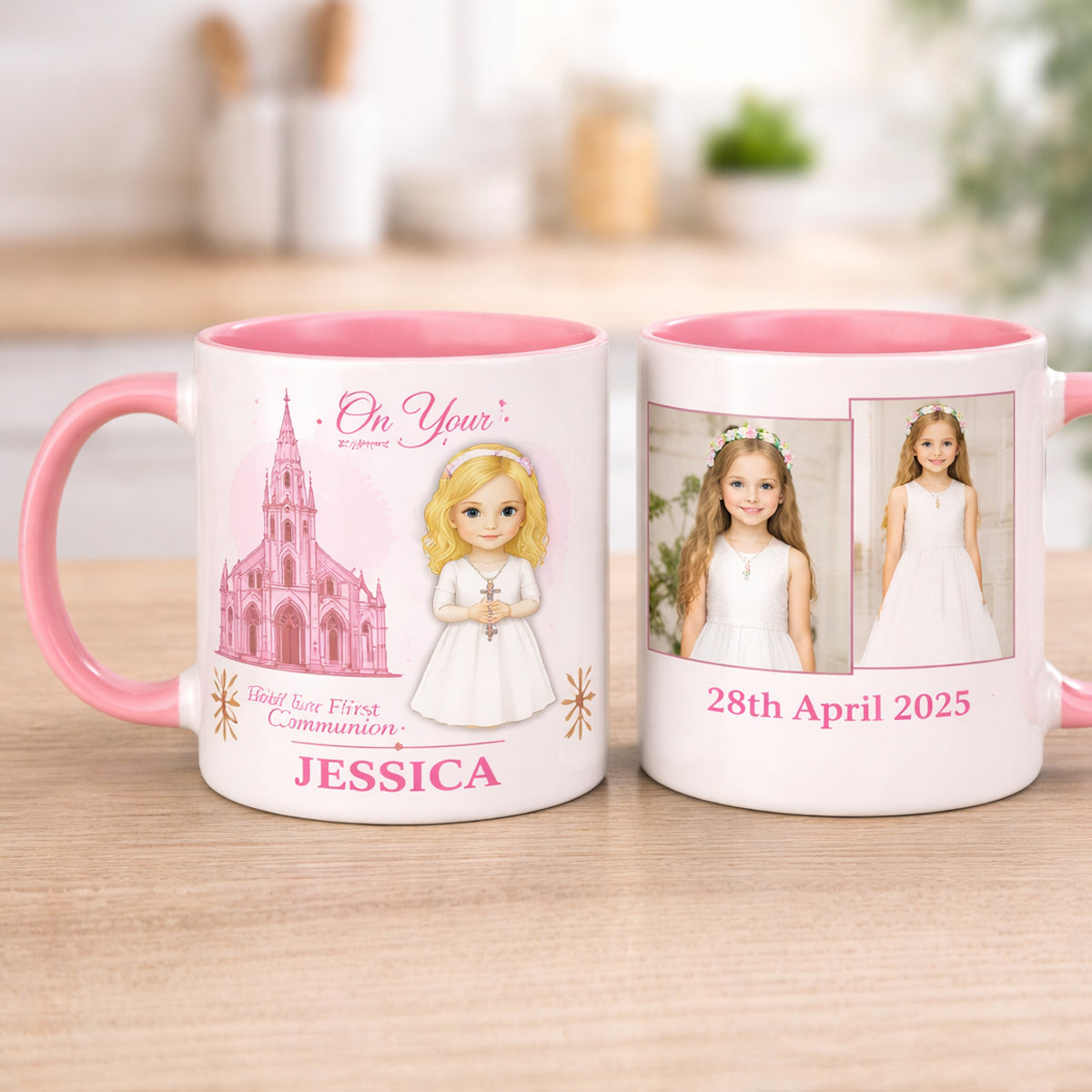 Custom Communion Photo Mug Ireland – Personalised Name & Date Keepsake Gift