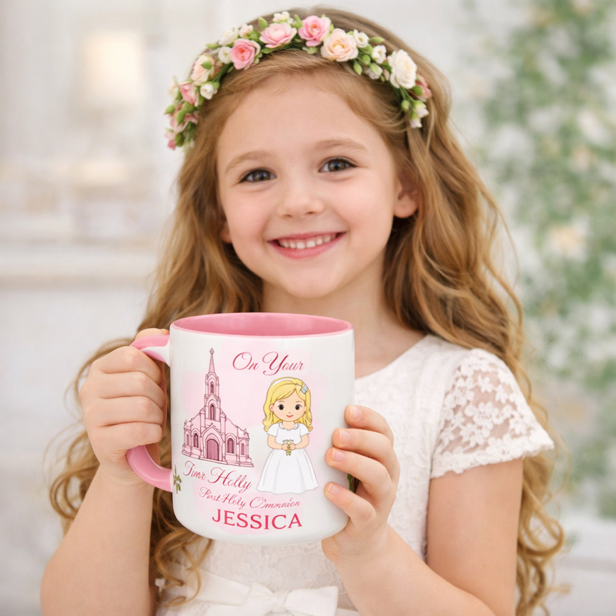 Custom Communion Photo Mug Ireland – Personalised Name & Date Keepsake Gift