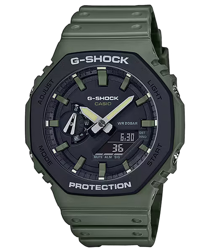 Casio G-Shock GA-2110SU-3AER Carbon Core Utility Watch - Green & Black