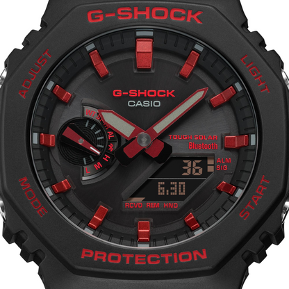 Casio G-Shock GA-B2100BNR-1A Bluetooth Solar Black & Red Watch