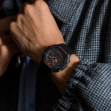 Casio G-Shock GA-B2100BNR-1A Bluetooth Solar Black & Red Watch