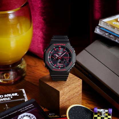 Casio G-Shock GA-B2100BNR-1A Bluetooth Solar Black & Red Watch