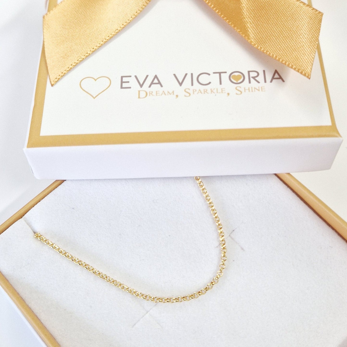 Sterling Silver Gold Plated Belcher Chain 1mm