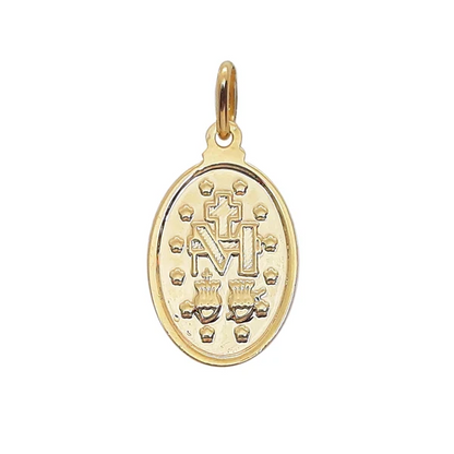 9ct Gold Miraculous Medal 18mm