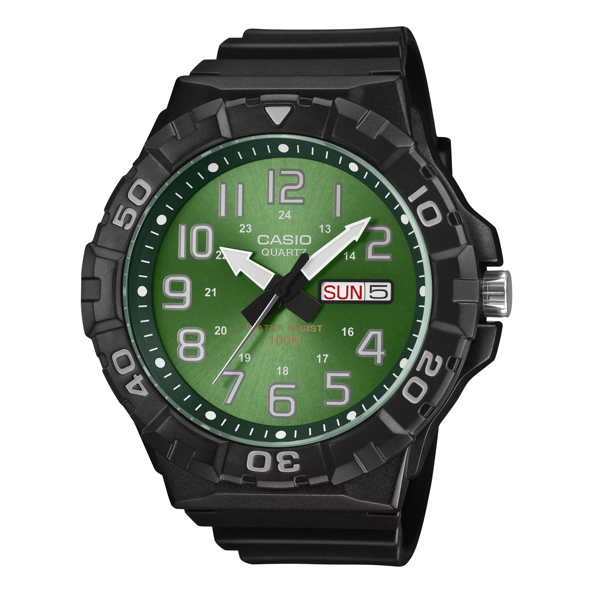 Casio MRW-210H-3BV Green Dial Oversized Style Watch in ireland