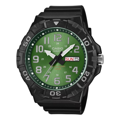 Casio MRW-210H-3BV Green Dial Oversized Style Watch in ireland
