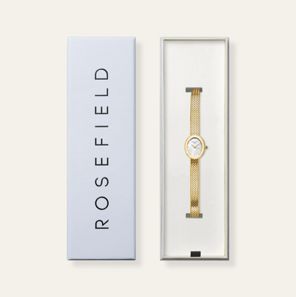 Rosefield Mini Oval Gold Watch