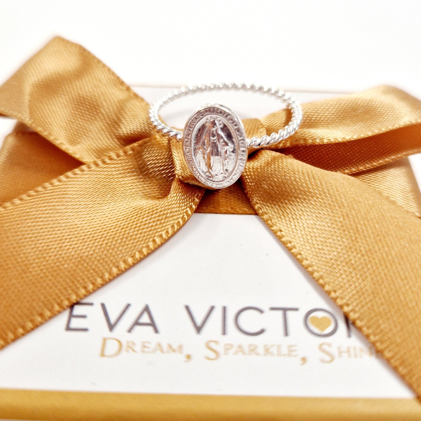 Sterling Silver Miraculous Medal Ring